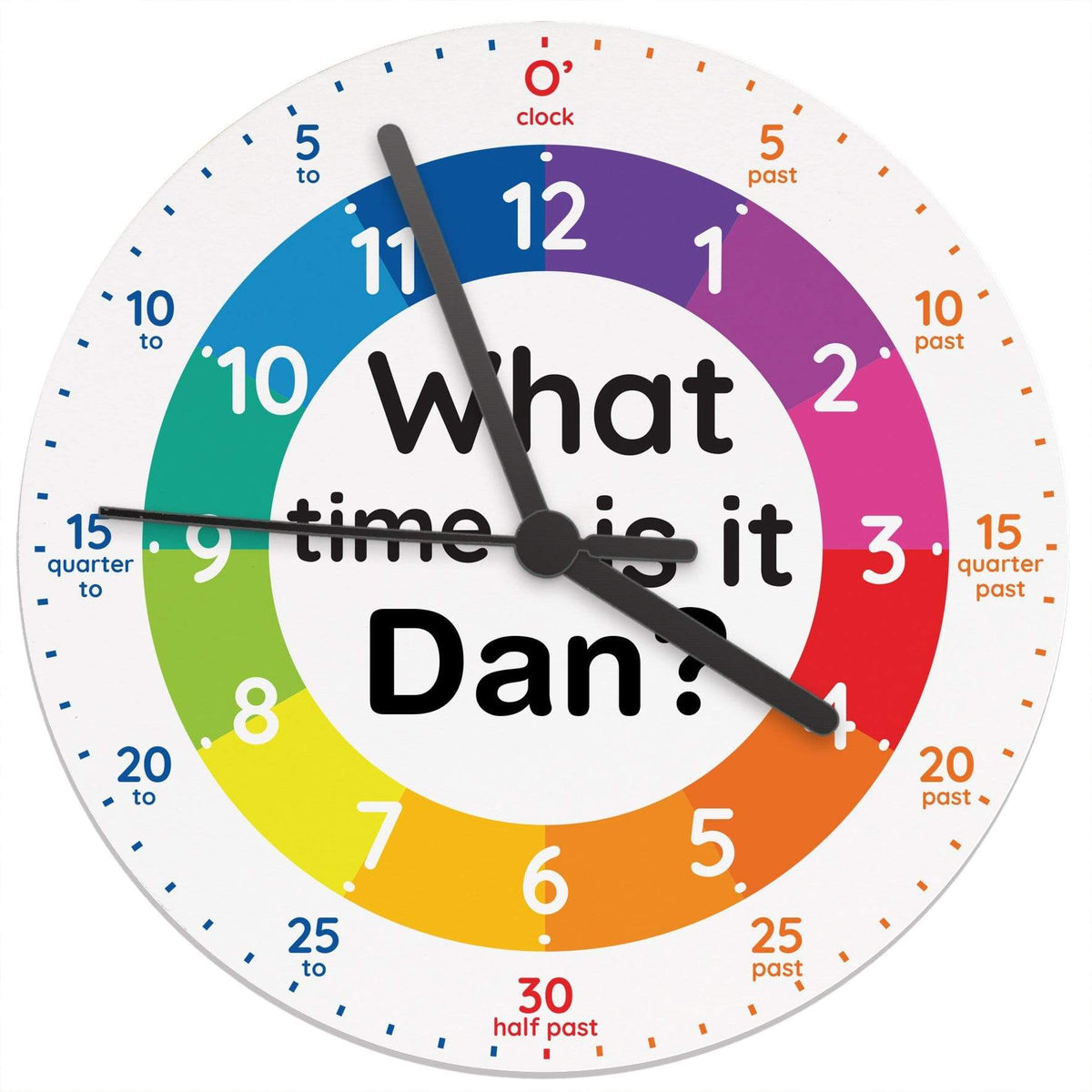 Personalised Memento Clocks & Watches Personalised What Time Is It? Wooden Clock