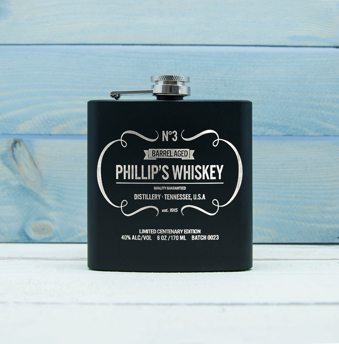 Personalised Whisky Vintage Hip Flask