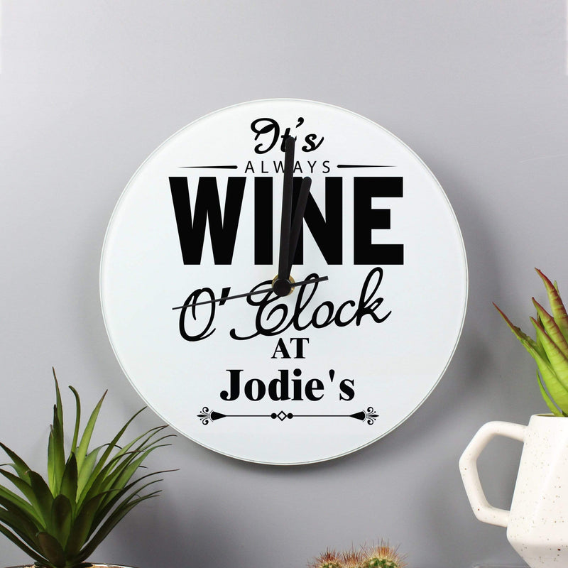 Personalised Memento Clocks & Watches Personalised Wine O&