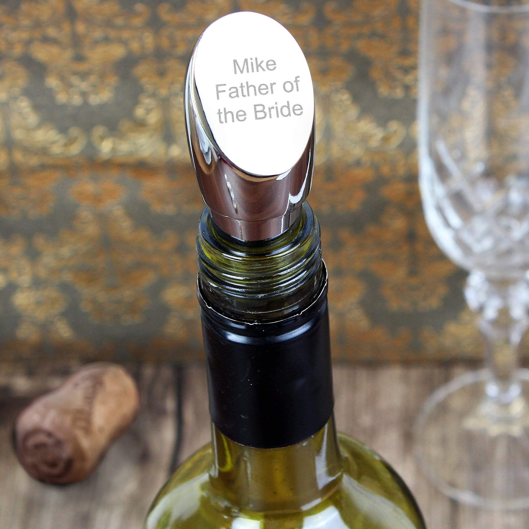 Personalised Memento Glasses &amp; Barware Personalised Wine Stopper