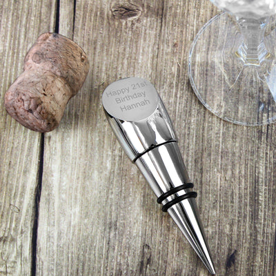 Personalised Memento Glasses & Barware Personalised Wine Stopper