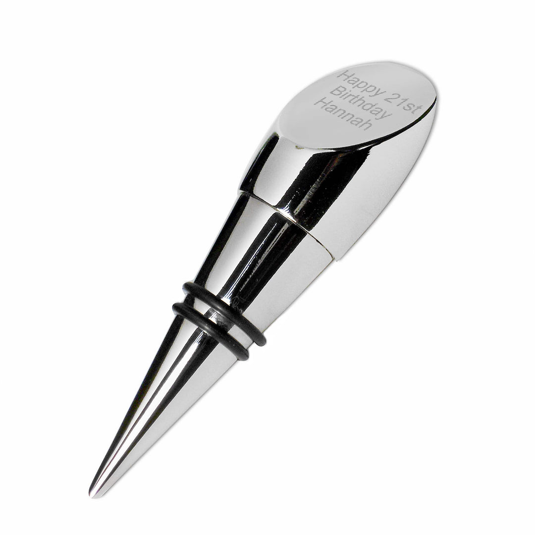 Personalised Memento Glasses &amp; Barware Personalised Wine Stopper
