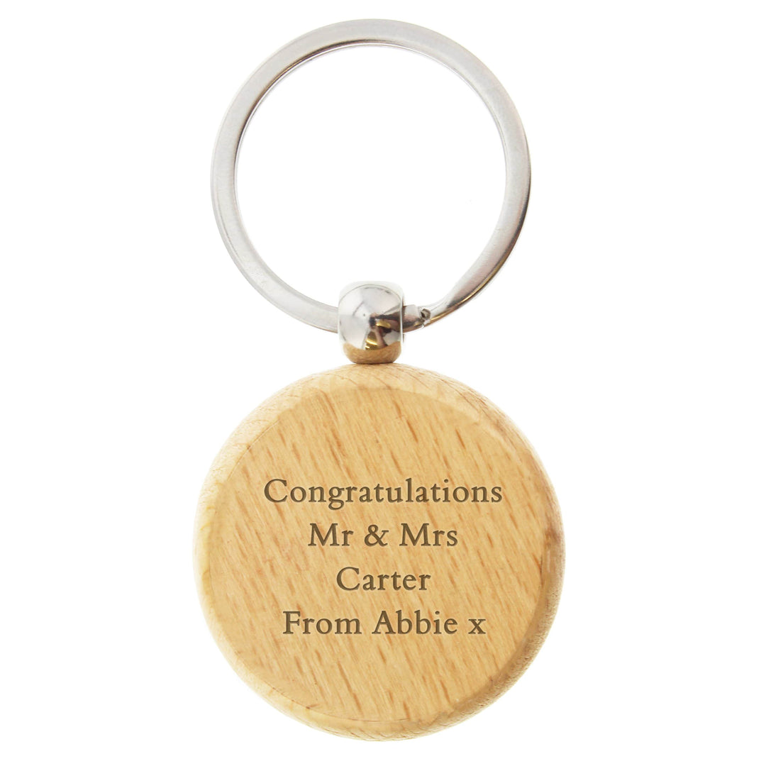 Personalised Memento Keepsakes Personalised Wooden Keyring