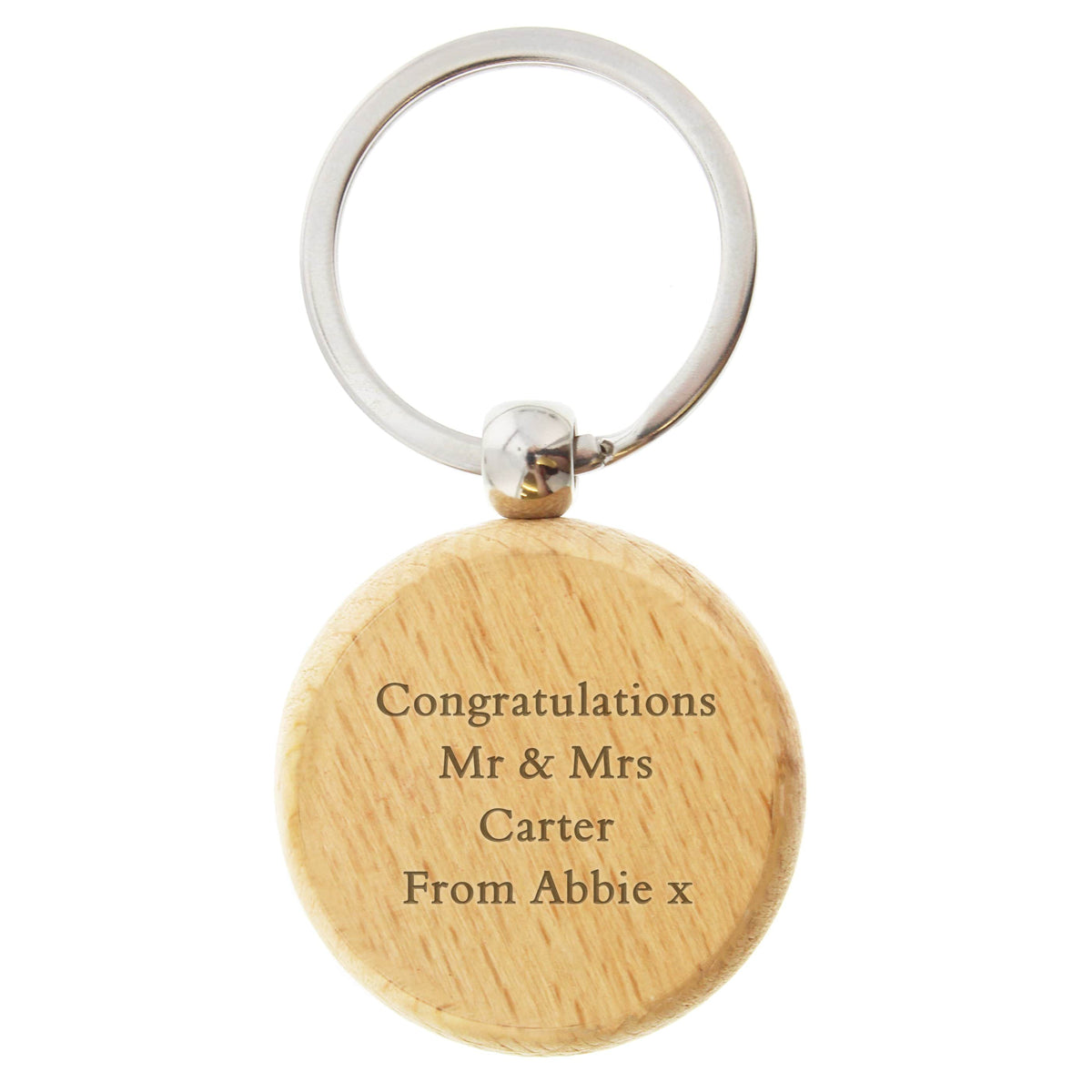 Personalised Memento Keepsakes Personalised Wooden Keyring