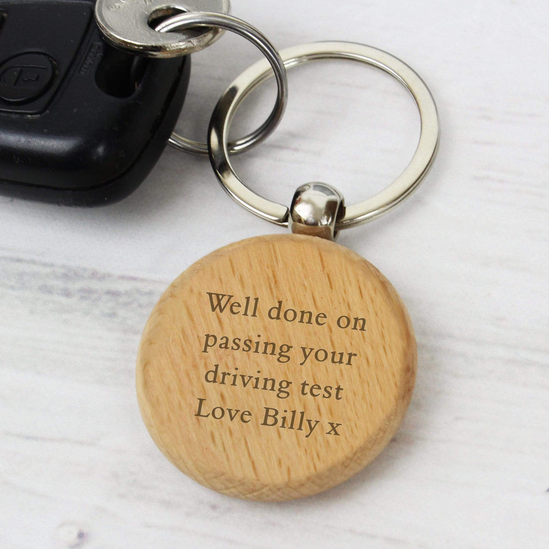 Personalised Memento Keepsakes Personalised Wooden Keyring