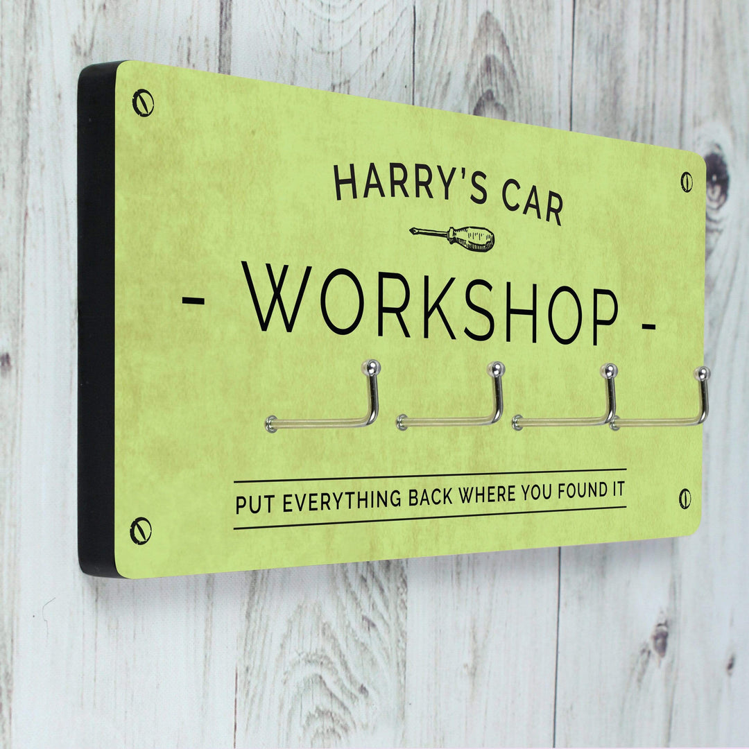Personalised Memento Wooden Personalised Workshop Hooks