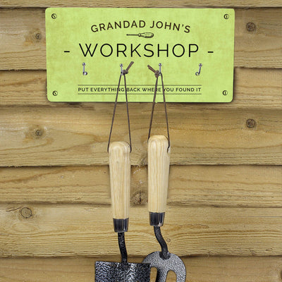 Personalised Memento Wooden Personalised Workshop Hooks