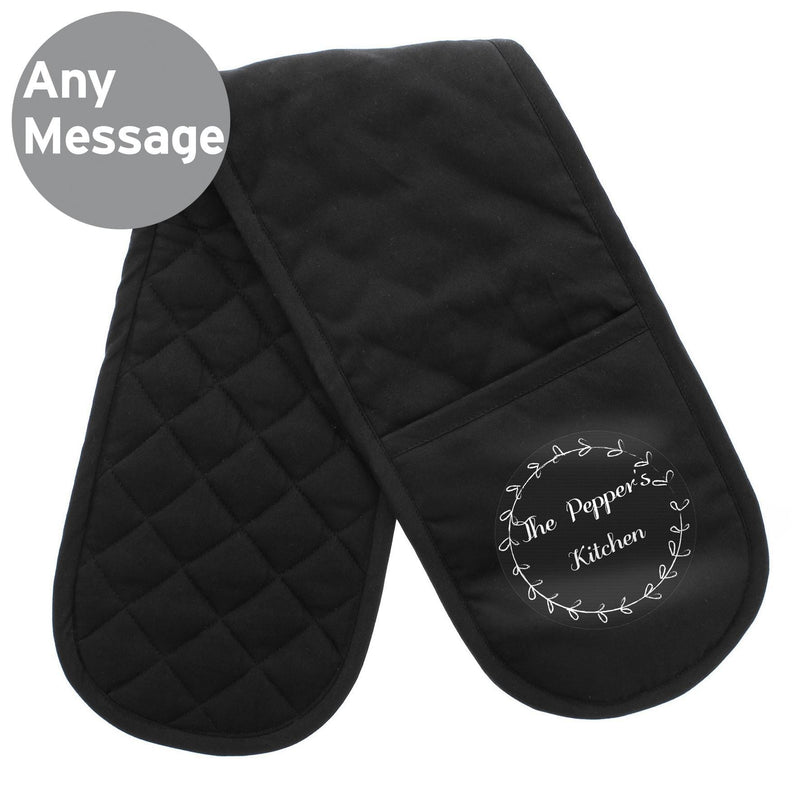 Personalised Memento Personalised Wreath Oven Gloves