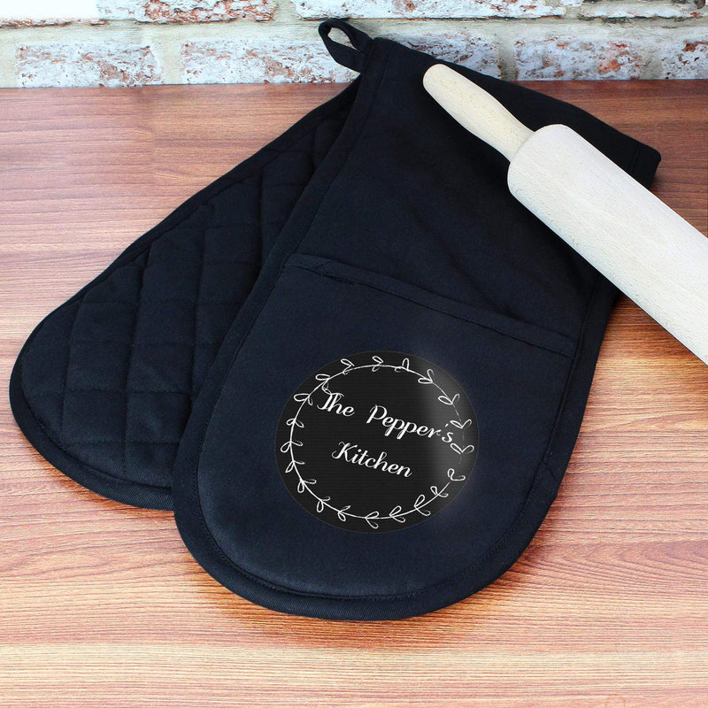 Personalised Memento Personalised Wreath Oven Gloves