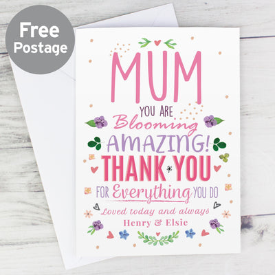 Personalised Memento Personalised You Are Blooming Amazing Card