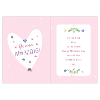 Personalised Memento Personalised You Are Blooming Amazing Card