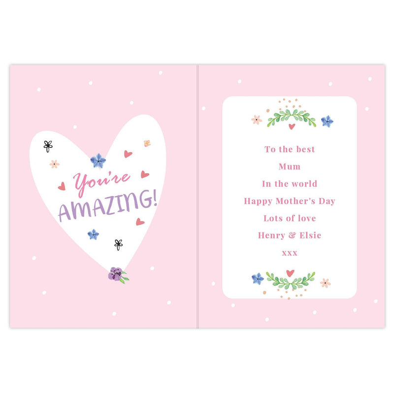 Personalised Memento Personalised You Are Blooming Amazing Card