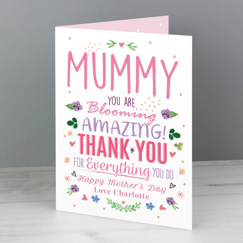 Personalised Memento Personalised You Are Blooming Amazing Card