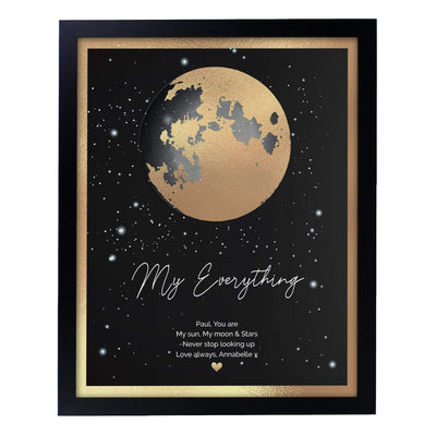 Personalised Memento Personalised You Are My Sun My Moon Black Framed Print