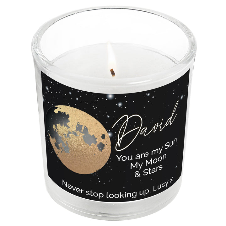 Personalised Memento Candles &amp; Reed Diffusers Personalised You Are My Sun My Moon Scented Jar Candle