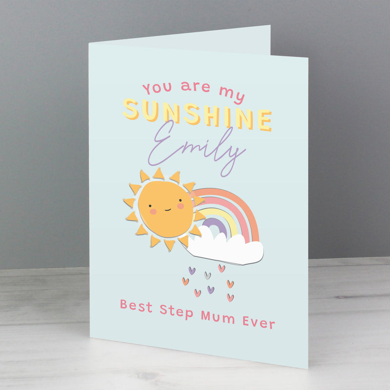 Personalised Memento Personalised You Are My Sunshine Card