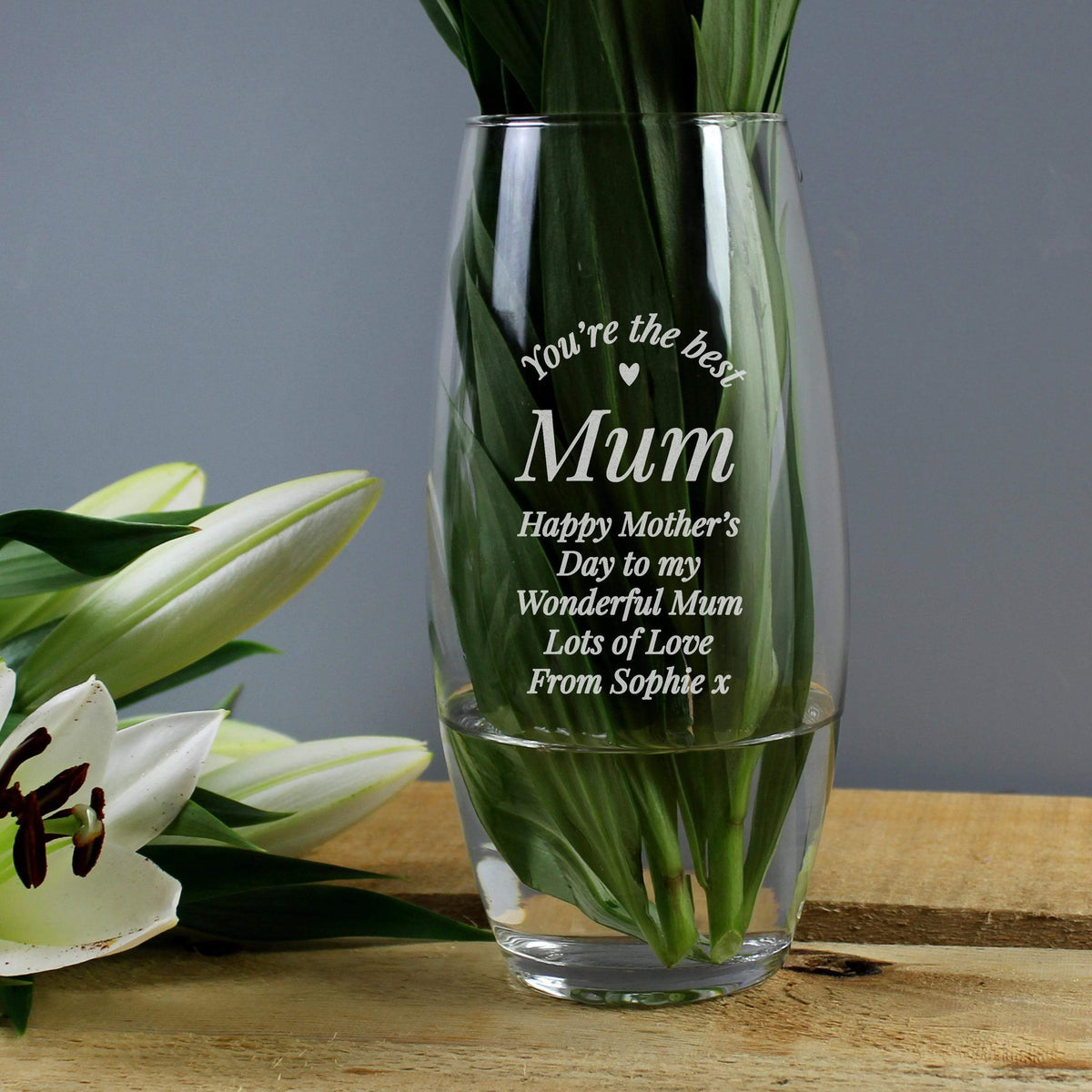 Personalised Memento Personalised You Are The Best Bullet Vase