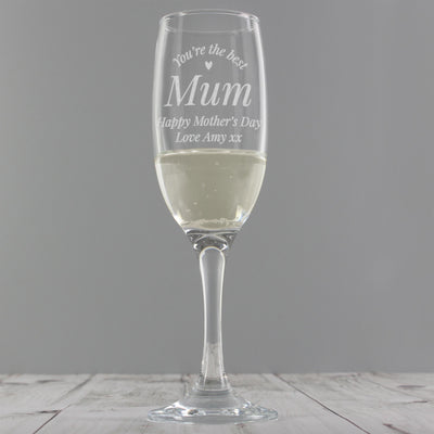 Personalised Memento Personalised You Are The Best Flute Glass