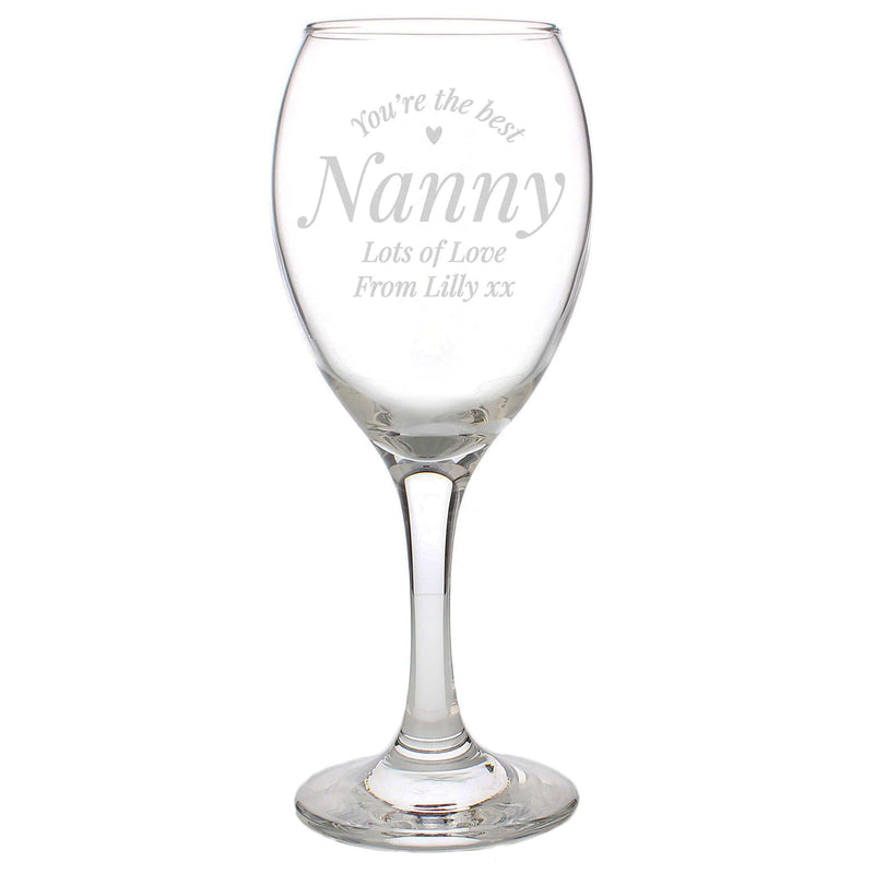 Personalised Memento Personalised You Are The Best Wine Glass