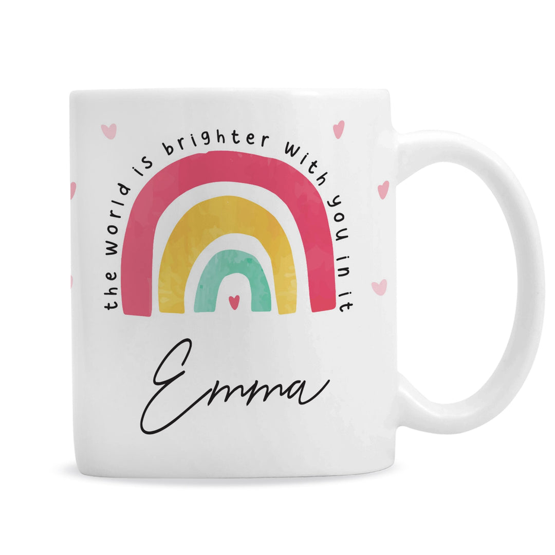 Personalised Memento Personalised You Make The World Brighter Mug