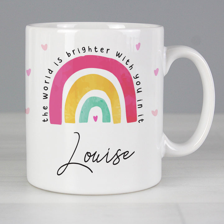 Personalised Memento Personalised You Make The World Brighter Mug