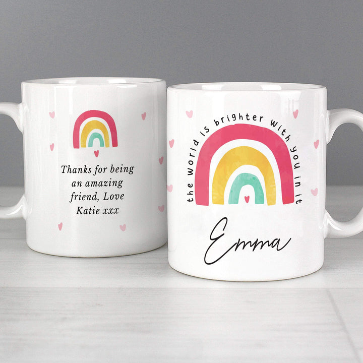Personalised Memento Personalised You Make The World Brighter Mug