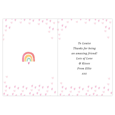 Personalised Memento Personalised You Make The World Brighter Rainbow Card