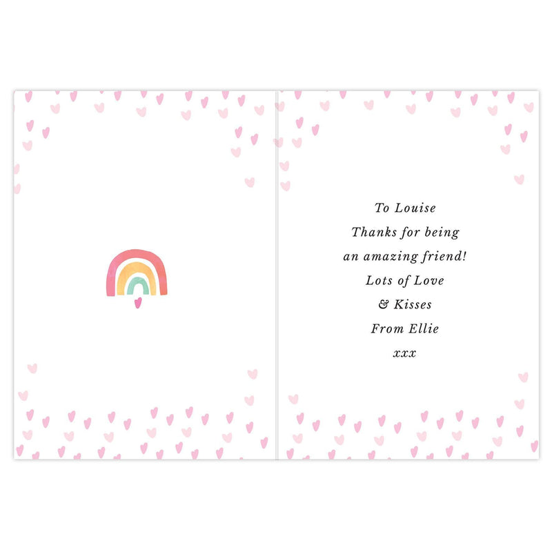 Personalised Memento Personalised You Make The World Brighter Rainbow Card