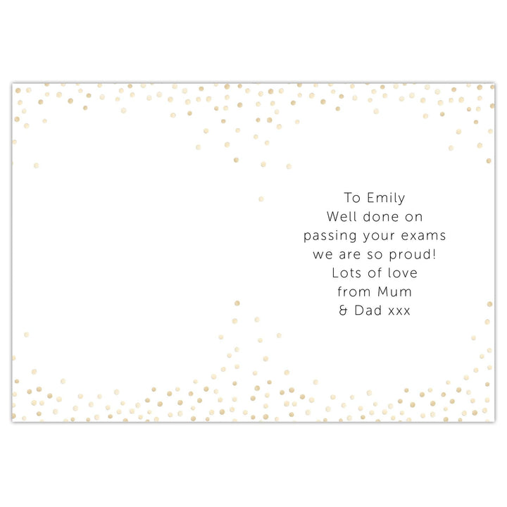 Personalised Memento Greetings Cards Personalised You Passed! Card