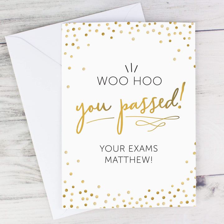 Personalised Memento Greetings Cards Personalised You Passed! Card