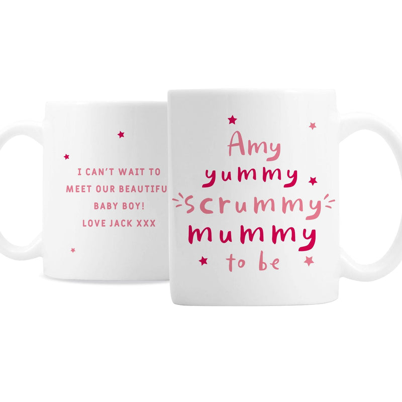 Personalised Memento Personalised Yummy Scrummy Mummy To Be Mug