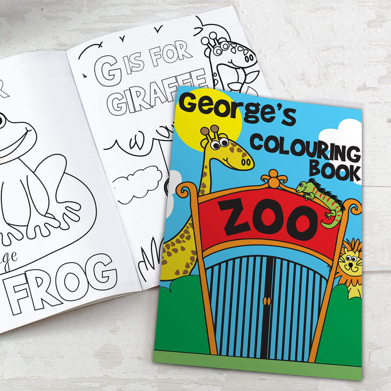 Personalised Memento Books Personalised Zoo Colouring Book