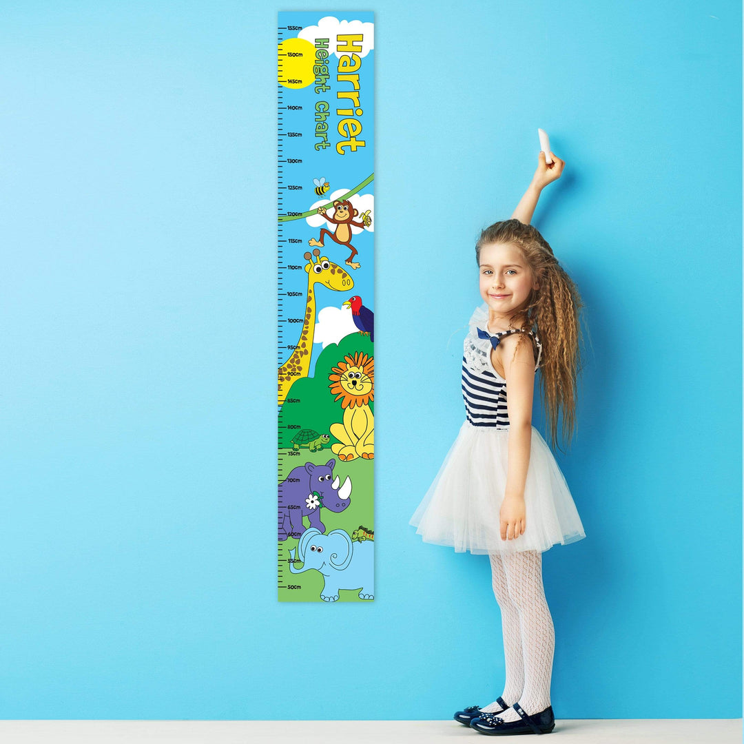 Personalised Memento Keepsakes Personalised Zoo Height Chart