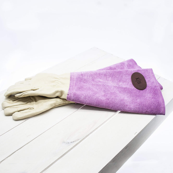 Treat Pink Leather Gardening Gloves