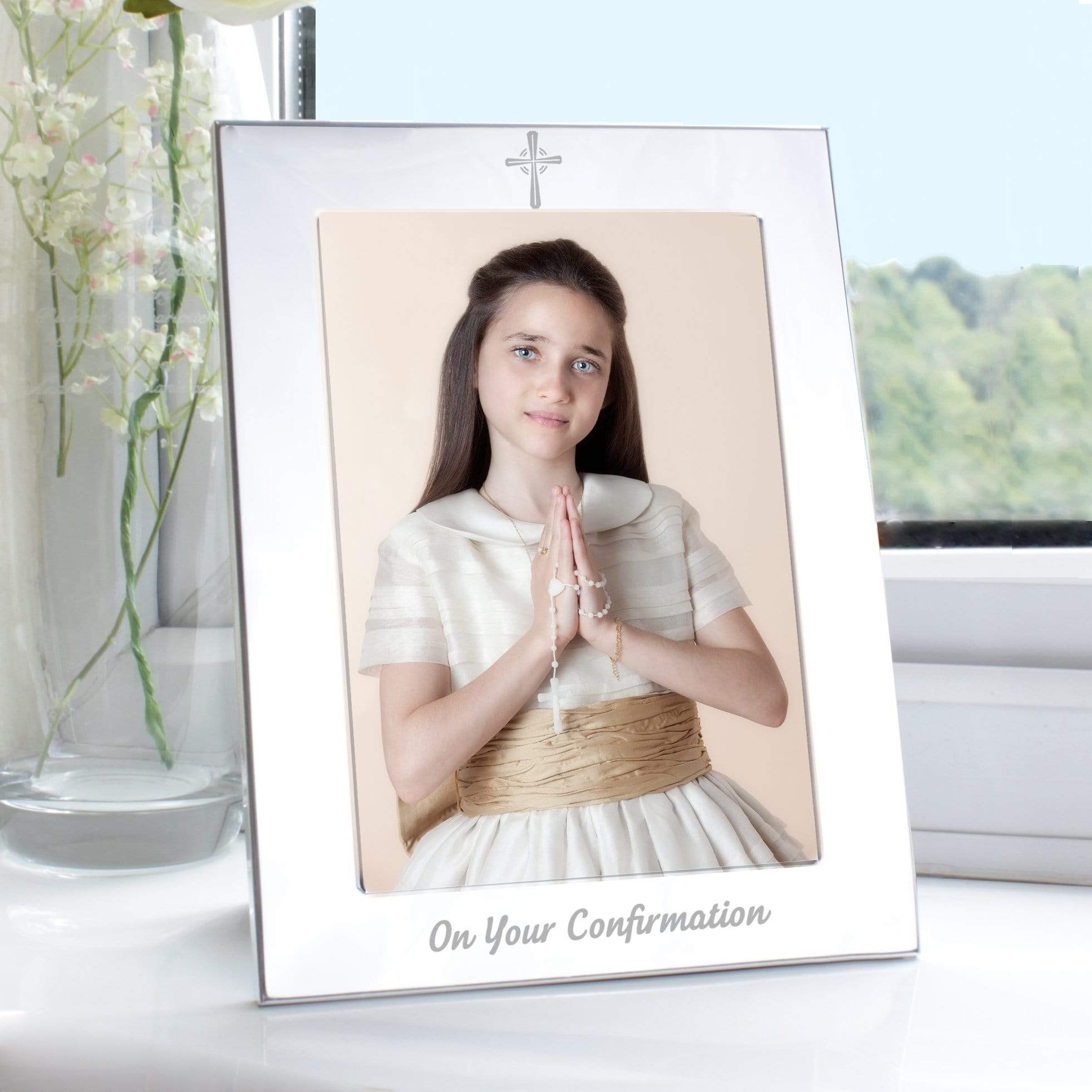 Personalised Silver 5x7 Confirmation Photo Frame Delivered|The Personal ...