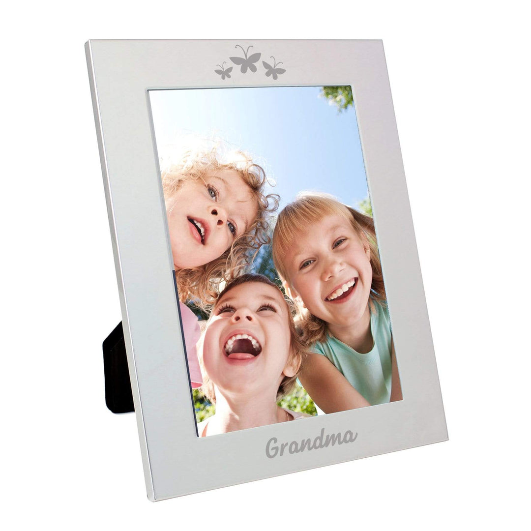 Personalised Memento Photo Frames, Albums and Guestbooks Silver 5x7 Grandma Photo Frame