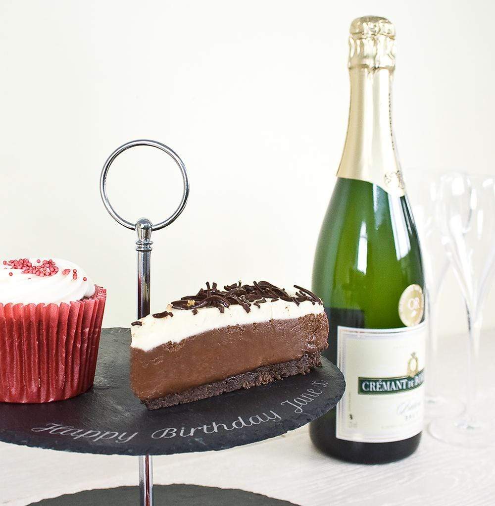 Treat Two Tiered Slate Cake Stand