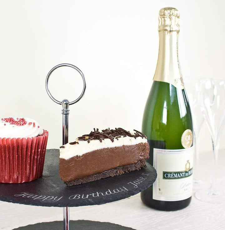 Treat Two Tiered Slate Cake Stand