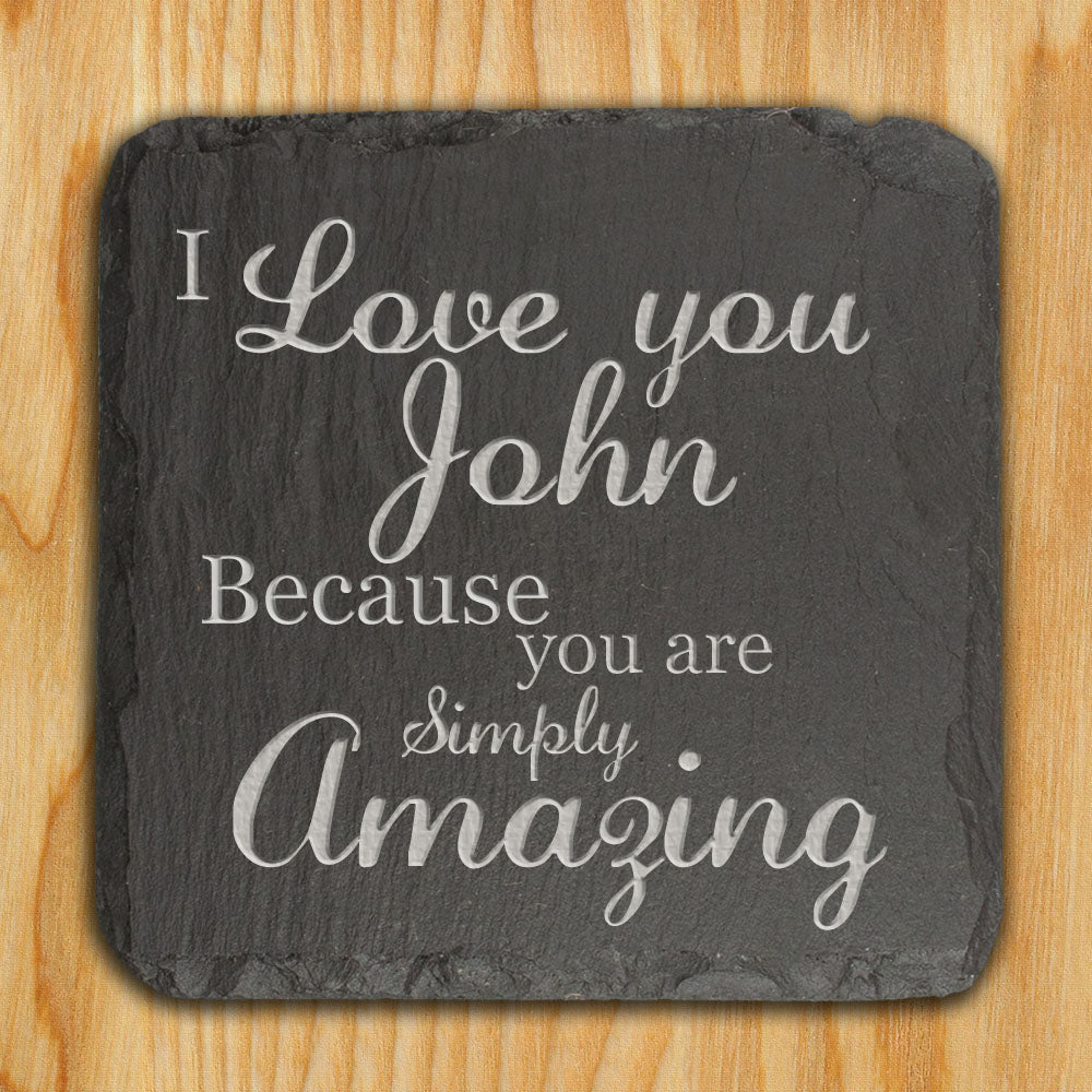 Personalised You are Simply Amazing Slate Keepsake